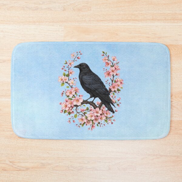 Item preview, Raven & Cherry Blossom • Symbol of Wisdom and Renewal designed and sold by MysticOzzy.