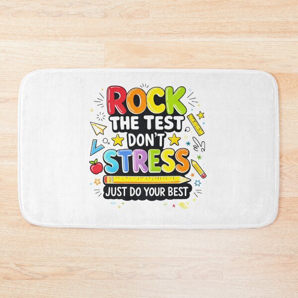 Item preview, Rock The Test Don't Stress Shirt – Back to School Motivation Teacher Student Gift designed and sold by Designs That Speak ✨.