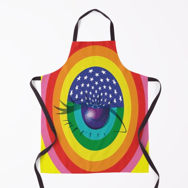 Item preview, LGBT rainbow flag – An oval face! designed and sold by Alan-David.