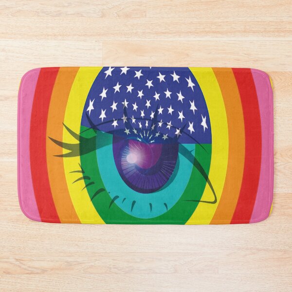 Item preview, LGBT rainbow flag – An oval face! designed and sold by Alan-David.
