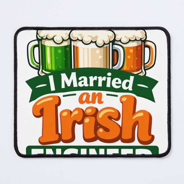 Item preview, Funny Irish Engineer Wife I Married an Irish Engineer St Paddys Day Costume T-Shirt, Humor Gift, Holiday Graphic Tee designed and sold by Inkvado.