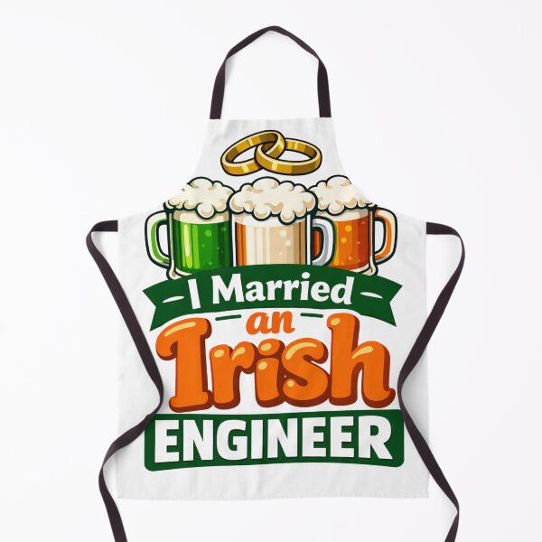 Item preview, Funny Irish Engineer Wife I Married an Irish Engineer St Paddys Day Costume T-Shirt, Humor Gift, Holiday Graphic Tee designed and sold by Inkvado.