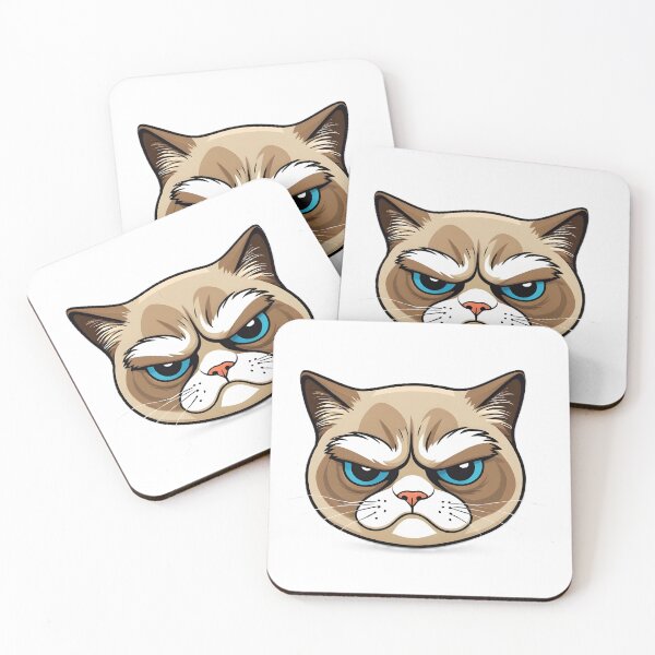 Item preview, Funny Grumpy Cat Cartoon Meme  designed and sold by RELAX STATION.