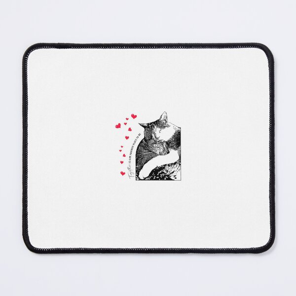 Item preview, Together Is Our Favorite Place To Be – Sweet Cat Love Illustration designed and sold by Rosaliartbook.