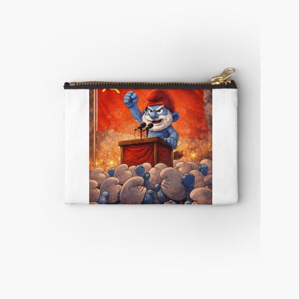 Item preview, Discurso del líder revolucionario de los Pitufos: ilustración al estilo de la propaganda vintage. designed and sold by Apocryphalwar.