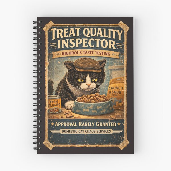 Item preview, Treat Quality Inspector Cat - Funny Picky Cat Design - Domestic Cat Chaos  designed and sold by Halejo68.