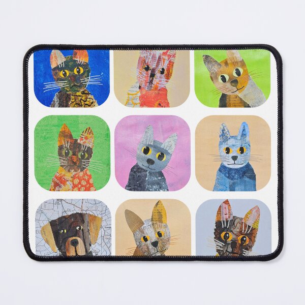 Item preview, Collaged cats and dog designed and sold by RachelHayesArt.