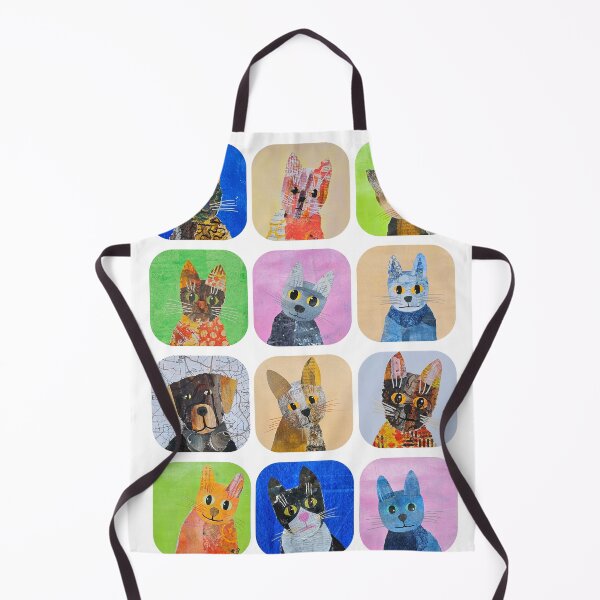 Item preview, Collaged cats and dog designed and sold by RachelHayesArt.