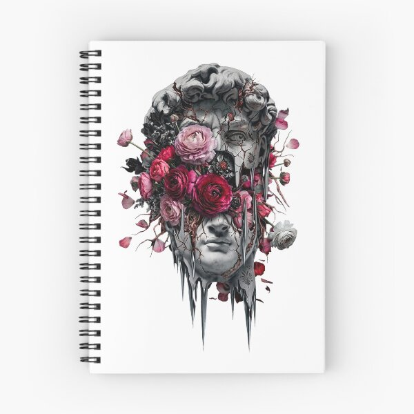 Item preview, Dark Aesthetic Broken Statue with Roses – Gothic Floral Sculpture Art designed and sold by Wizoft.
