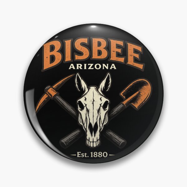 Item preview, Bisbee Arizona Mule Skull Mining  designed and sold by MojaveTradePost.