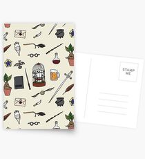 Owl and wand Postcards