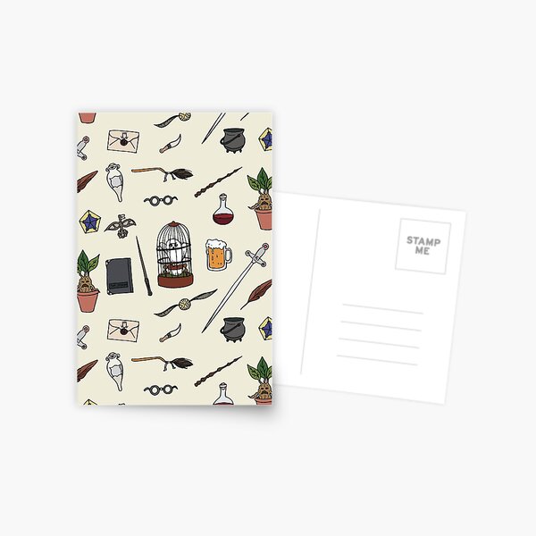 Chouette et baguette Carte postale