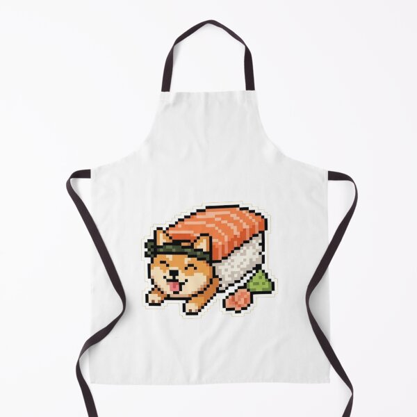Item preview, Shiba Inu Sushi Pixel Art - Cute Salmon Nigiri Dog designed and sold by Towelpuppy.