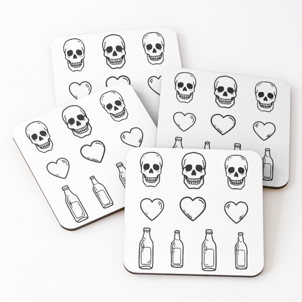 Item preview, Last Call for the Living Black & White Doom Skull Design designed and sold by Ignorant-Artist.