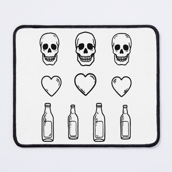 Item preview, Last Call for the Living Black & White Doom Skull Design designed and sold by Ignorant-Artist.