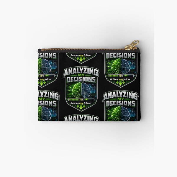 Item preview, Analyzing My Decisions AI Machine Learning Humor Tech Nerd Design designed and sold by TeeTimeTreasure.