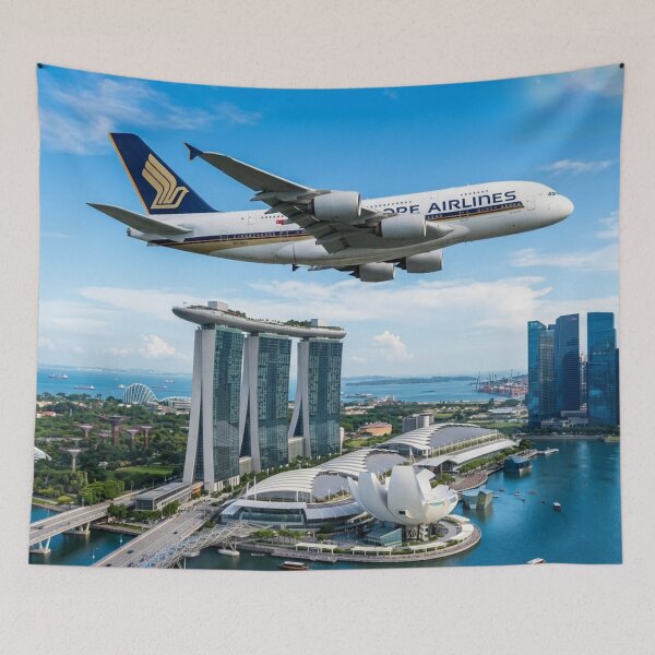 Item preview, A380 Over Marina Bay Skyline designed and sold by CarlosBerry.