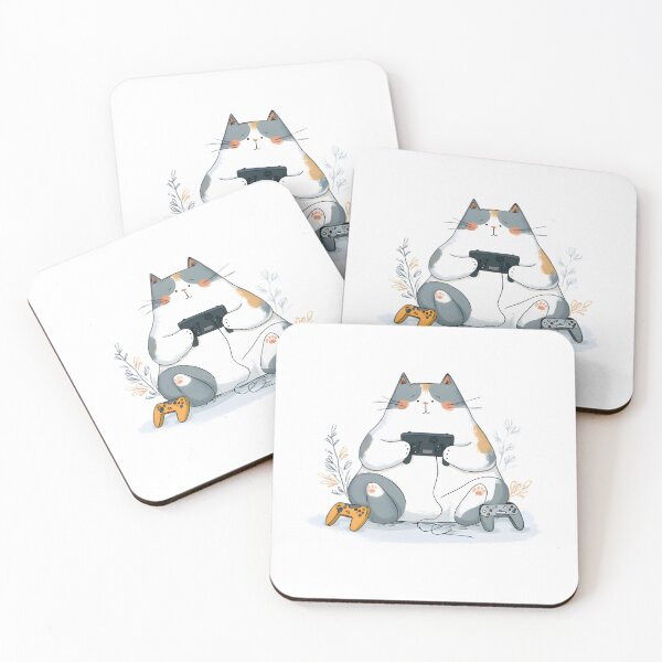 Item preview, Pro Gamer Cat designed and sold by Retro Whimsy.