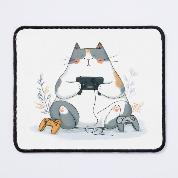 Item preview, Pro Gamer Cat designed and sold by Retro Whimsy.