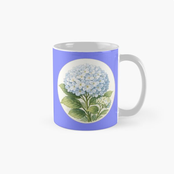 Item preview, Hydrangea Harmony – Lush Garden Blossom Circle Portrait designed and sold by TheJoyfulPen.
