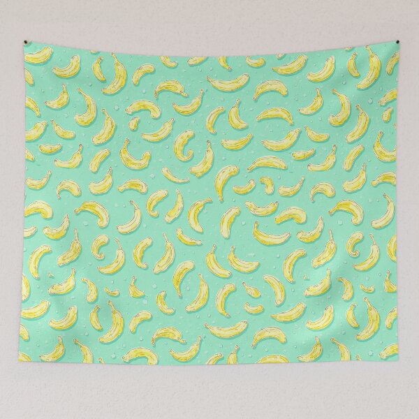 Item preview, Minty Banana Pattern Fruit Lover's Delight designed and sold by bosamji.