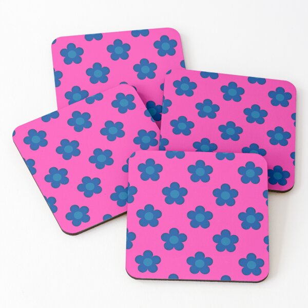 Item preview, Blue pink floral seamless pattern designed and sold by yusraadesignz.