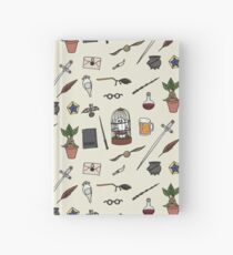Owl and wand Hardcover Journal
