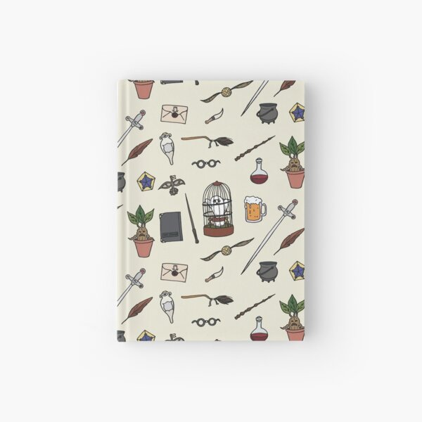 Owl and wand Hardcover Journal