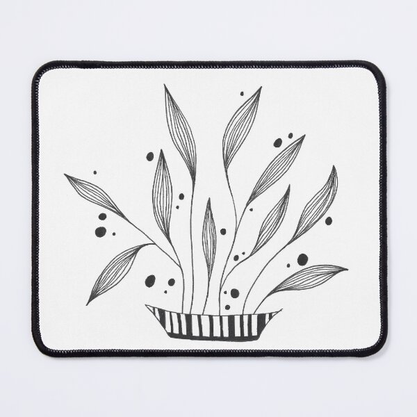 Item preview, Minimal Botanical Abstract - Black Ink Spot Illustration No. 03 designed and sold by CMF Designs.