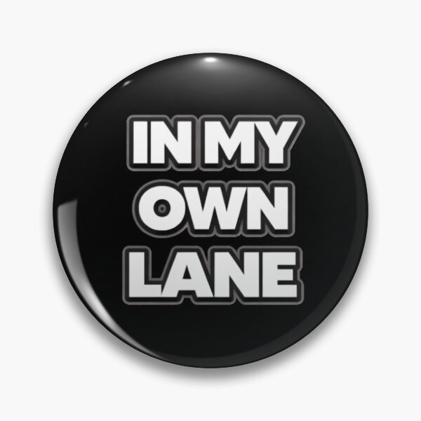 Item preview, In My Own Lane Independent Mindset Quote Shirt designed and sold by Papier Atelier Art.