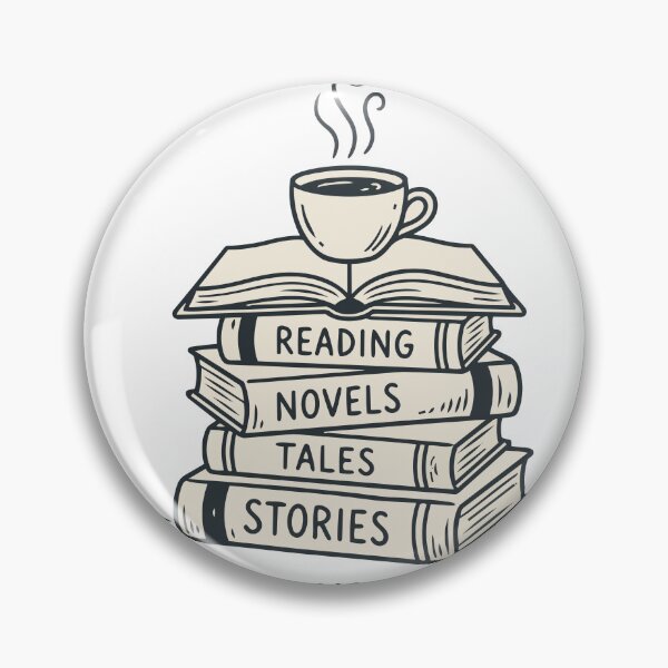 Item preview, Just One More Chapter - Minimalist Bookstack and Coffee Aesthetic designed and sold by vlahstudio.