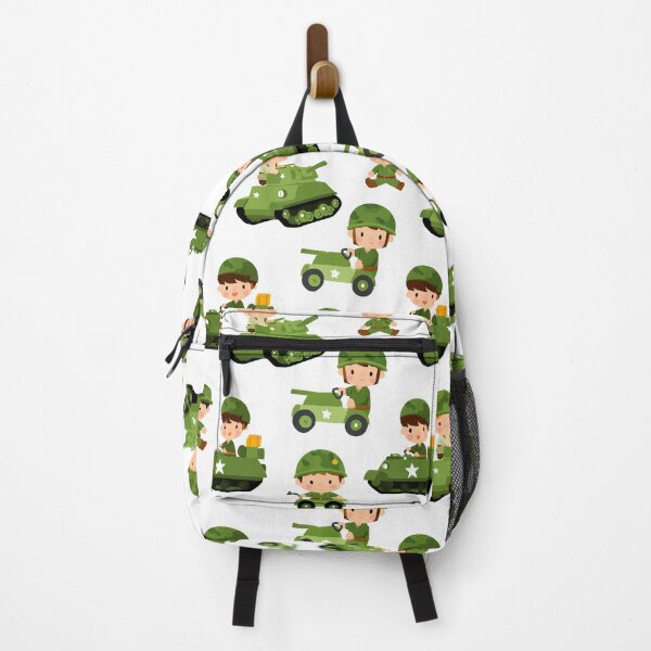 Item preview, Cute Boy Soldiers and Green Tanks Pattern designed and sold by Piotrek0001.