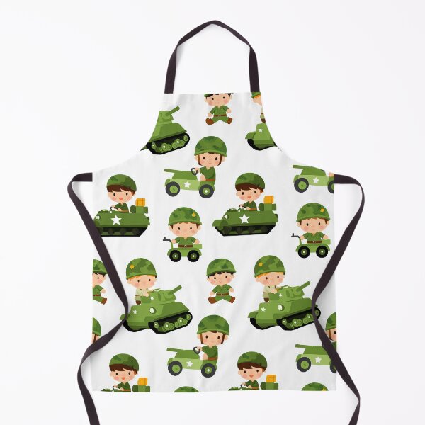 Item preview, Cute Boy Soldiers and Green Tanks Pattern designed and sold by Piotrek0001.