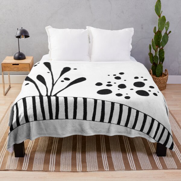 Item preview, Minimal Botanical Abstract - Black Ink Spot Illustration No. 02 designed and sold by CMF Designs.