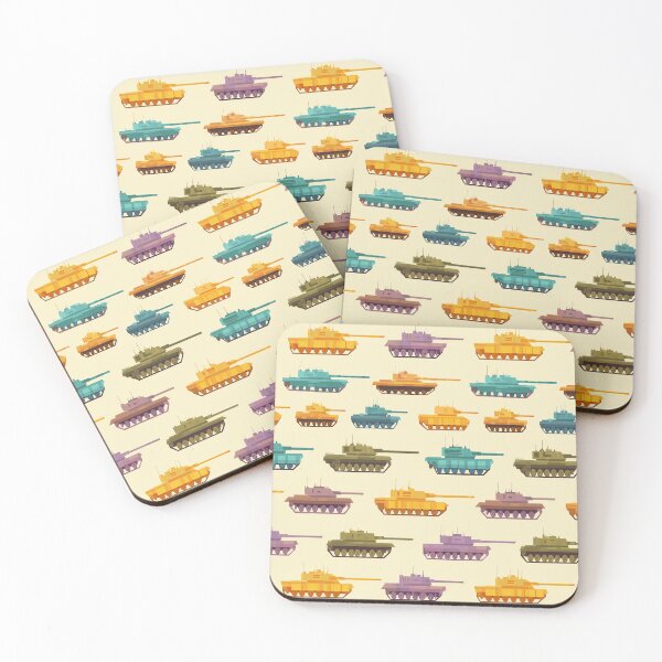 Item preview, Realistic Military Tanks on Beige Pattern designed and sold by Piotrek0001.