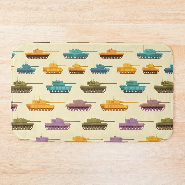 Item preview, Realistic Military Tanks on Beige Pattern designed and sold by Piotrek0001.