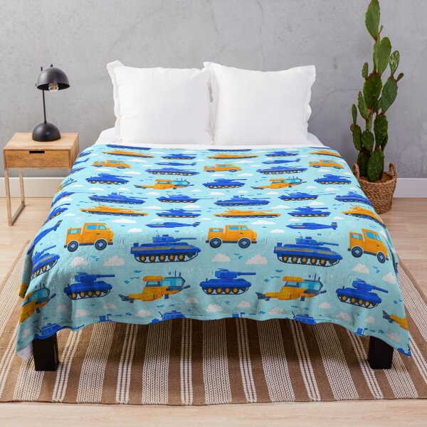 Item preview, Blue Helicopters and Airplanes in Sky Pattern designed and sold by Piotrek0001.