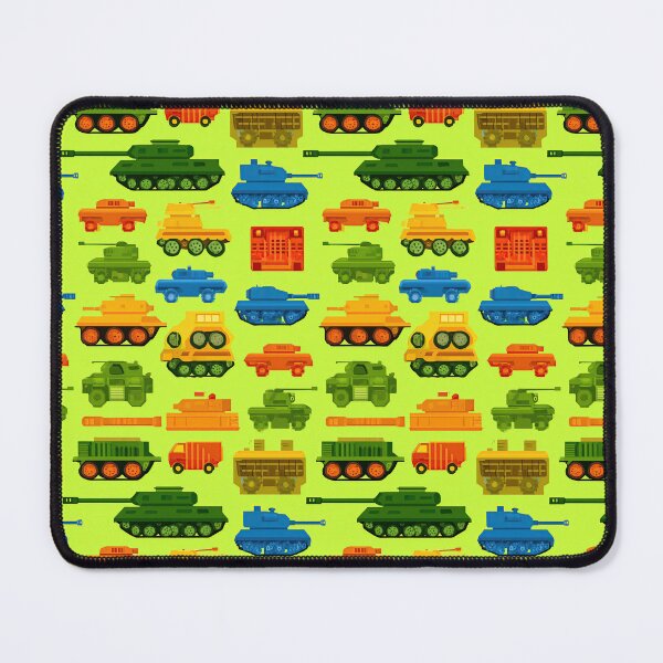 Item preview, Bright Colorful Army Tanks Seamless Pattern designed and sold by Piotrek0001.