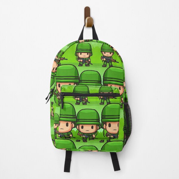 Item preview, Cute Blocky Army Soldiers Green Pattern designed and sold by Piotrek0001.
