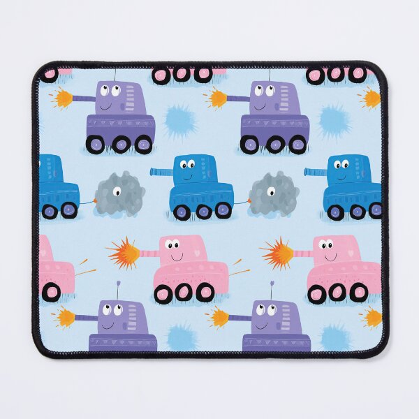 Item preview, Kawaii Blue and Purple Tanks Shooting Pattern designed and sold by Piotrek0001.