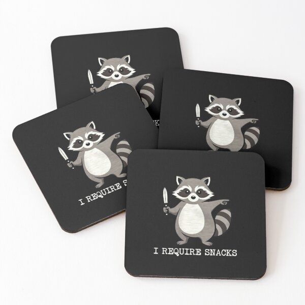 Item preview, Raccoon I Require Snacks Funny Illustration designed and sold by TshirtsOnline-.