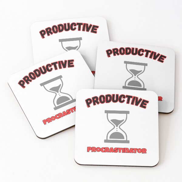 Item preview, Productive Procrastinator Funny Hourglass Quote designed and sold by Snedsdigital.