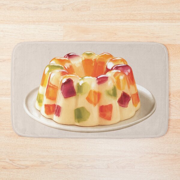Item preview, Colorful Bundt-Shaped Vanilla Pudding designed and sold by Violet Peonies.