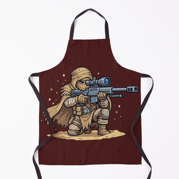 Item preview, Pixel Art Desert Sniper Soldier – Tactical Military Gamer Design designed and sold by AmazingEG.