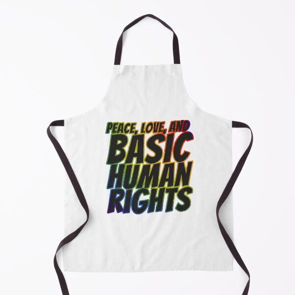 Item preview, Copy of Peace Love and Basic Human Rights - Colorful Outline Advocacy Design designed and sold by RareSquareBearArts.