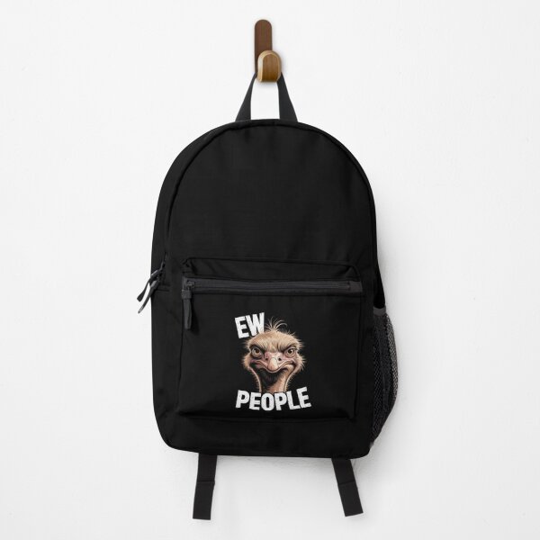 Item preview, Ew People – Grumpy Ostrich Sarcastic Illustration designed and sold by Enea Kelo.