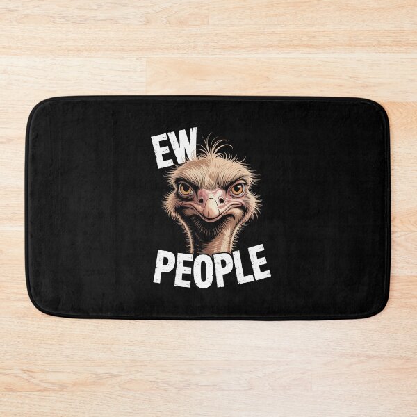 Item preview, Ew People – Grumpy Ostrich Sarcastic Illustration designed and sold by Enea Kelo.