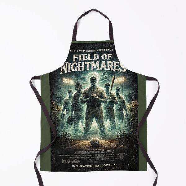 Item preview, Field of Nightmares Retro Horror Baseball Movie Poster Parody Shirt designed and sold by GhostDawgs.