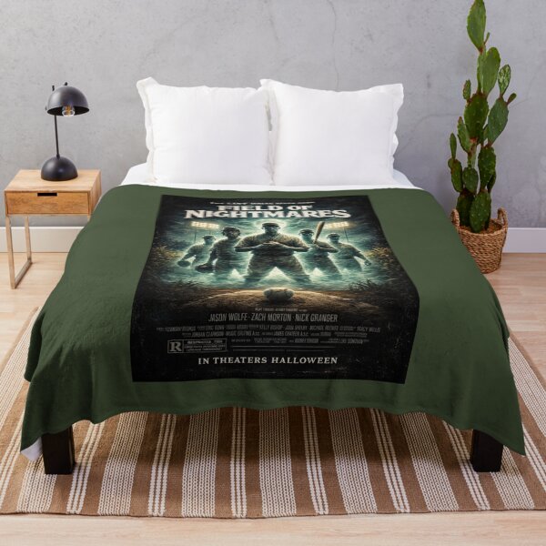 Item preview, Field of Nightmares Retro Horror Baseball Movie Poster Parody Shirt designed and sold by GhostDawgs.