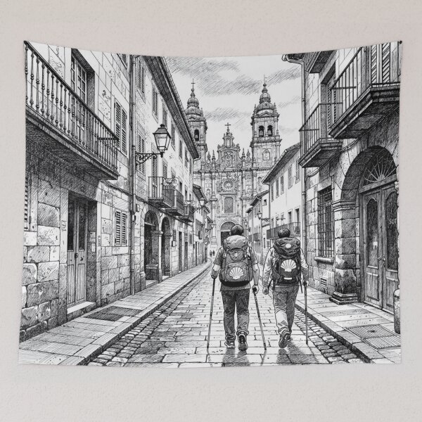 Item preview, Arrival in Santiago de Compostela designed and sold by jefboutique6150.